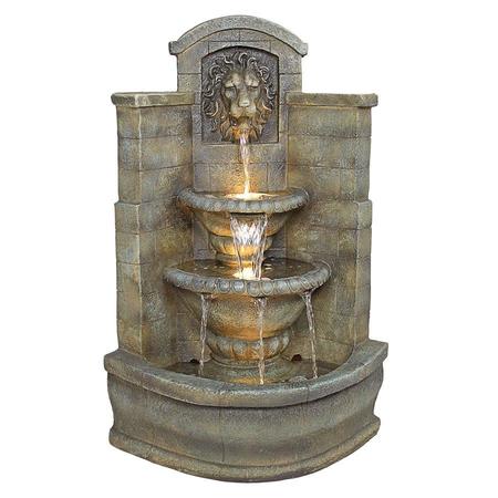 DESIGN TOSCANO Saint Remy Lion Corner Fountain DW73048